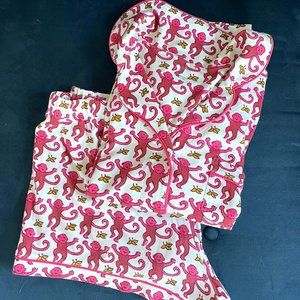 Roller Rabbit Pink Monkey Polo Pajamas